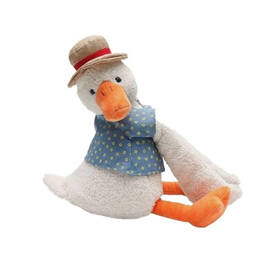 Animacinių žąsų audinių dėžutė, minkšta pliušinė, skirta automobiliams, namams, biurams, pakabinama popierinė automobilio porankio dėžutė Animacinių filmų audinių dėžutės dekoravimui