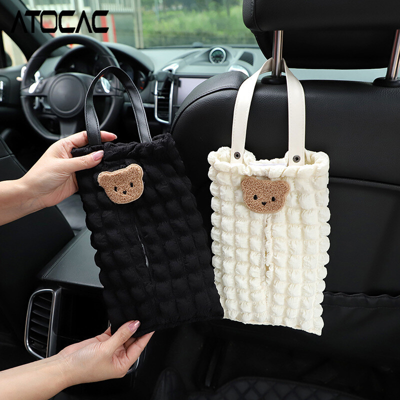 Pakabinamas audinių maišelis Automobilių servetėlių laikiklis Valymo popierius Sandėliavimas Galinės sėdynės dėklas Auto salono priedai Universalūs galinės sėdynės laikikliai