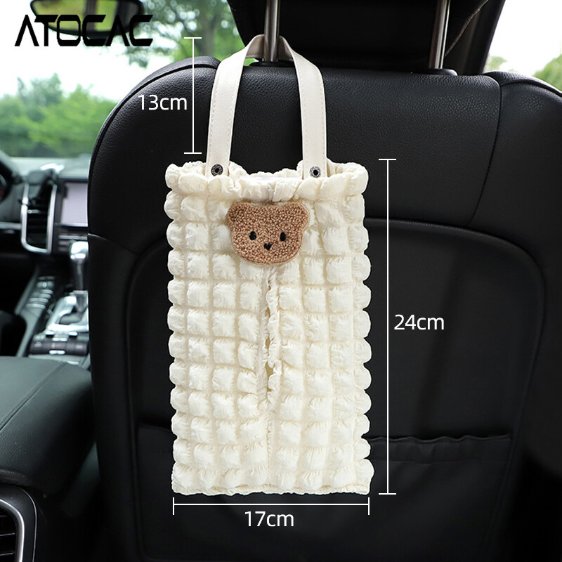 Pakabinamas audinių maišelis Automobilių servetėlių laikiklis Valymo popierius Sandėliavimas Galinės sėdynės dėklas Auto salono priedai Universalūs galinės sėdynės laikikliai