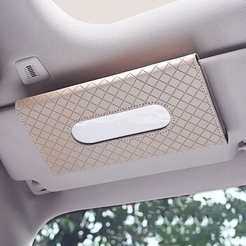 1Pcs Car Tissue Box Комплекти кърпи Автомобилен сенник Козирка Tissue Box Държач Авто интериорна украса за съхранение за BMW Car Decor Аксесоари