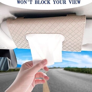 1Pcs Car Tissue Box Комплекти кърпи Автомобилен сенник Козирка Tissue Box Държач Авто интериорна украса за съхранение за BMW Car Decor Аксесоари