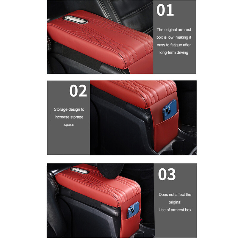 Krabička na vreckovky do auta, lakťová opierka, ochranný kryt stredovej konzoly, typ lakťovej opierky s bočným úložným vreckom, stojan na papier, doplnky do interiéru