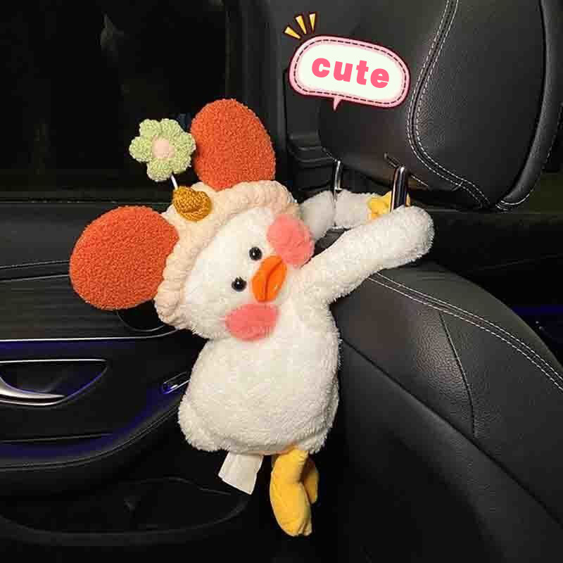 Automobilių servetėlių dėžutė kūrybinė animacinių filmų interneto garsenybių automobilio porankių dėžutė sėdynės atlošo pakaba audinių dėžutė automobilio interjero gaminiai