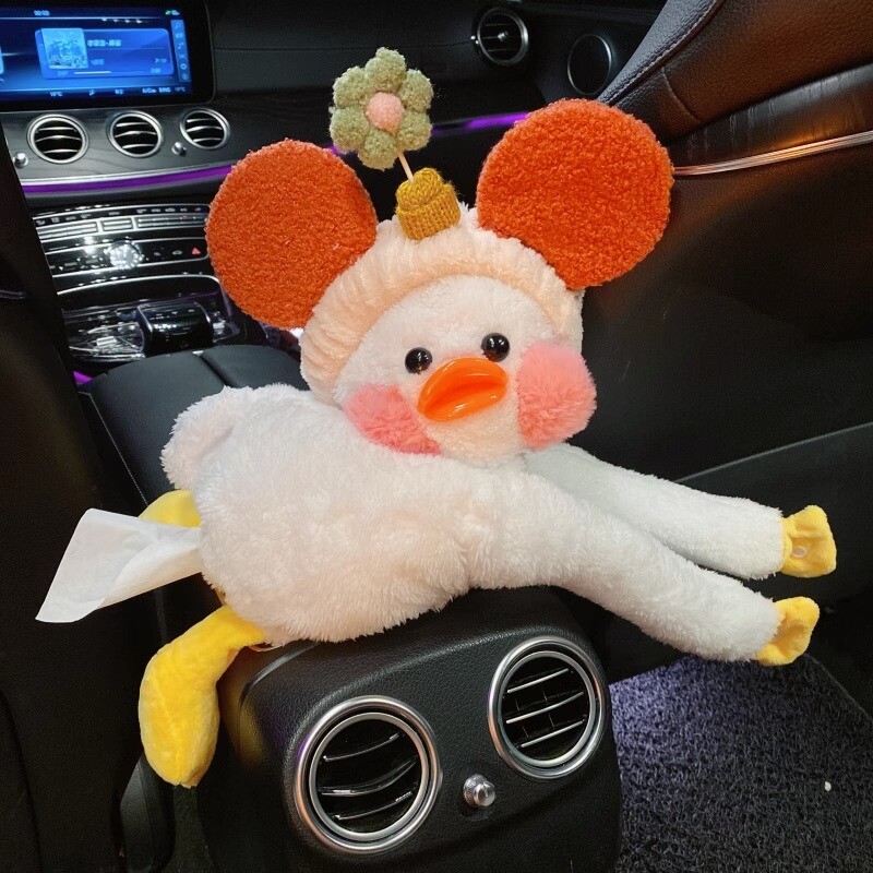 Automobilių servetėlių dėžutė kūrybinė animacinių filmų interneto garsenybių automobilio porankių dėžutė sėdynės atlošo pakaba audinių dėžutė automobilio interjero gaminiai