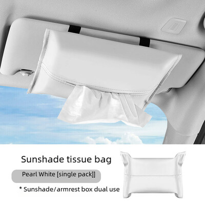 Automobilinis skydelis nuo saulės audinio maišelis Kabantis porankių dėžutės sėdynės nugarėlė Daugiafunkcinė servetėlių dėžutė Vidaus laikymo apdaila Automobilių priedai