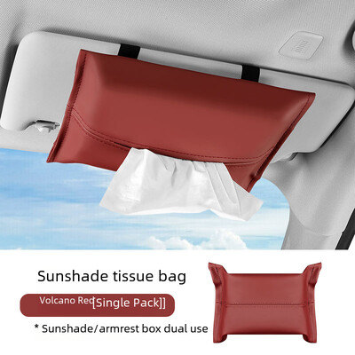Automobilinis skydelis nuo saulės audinio maišelis Kabantis porankių dėžutės sėdynės nugarėlė Daugiafunkcinė servetėlių dėžutė Vidaus laikymo apdaila Automobilių priedai