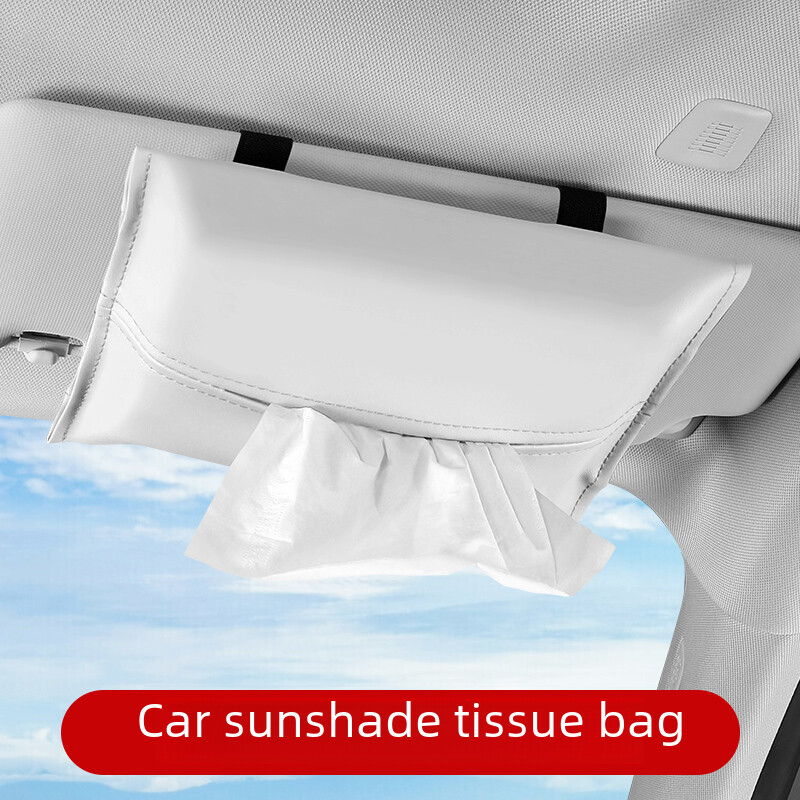 Automobilinis skydelis nuo saulės audinio maišelis Kabantis porankių dėžutės sėdynės nugarėlė Daugiafunkcinė servetėlių dėžutė Vidaus laikymo apdaila Automobilių priedai