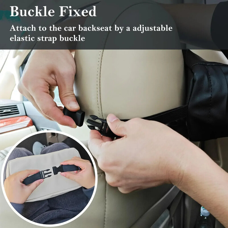 Automobilinis servetėlių laikiklis 120 standartinių audinių, odinių PU servetėlių dėžutės dangtelis automobilio galinei sėdynei, ypač didelis stačiakampis servetėlių laikiklis