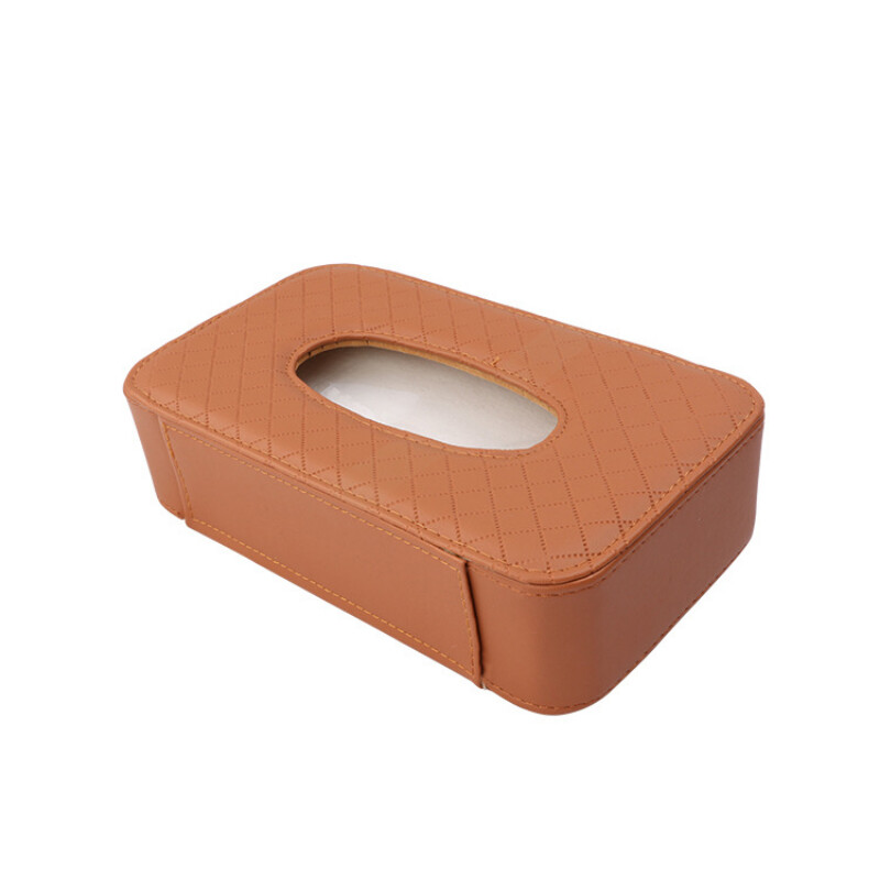 Cutie de șervețele pentru mașină Husă pentru sac de șervețele pentru mașină 21 * 12 * 6,3 CM Materiale de interior Stil curea Scaun Cutie de șervețele pentru spate Capacitate mare