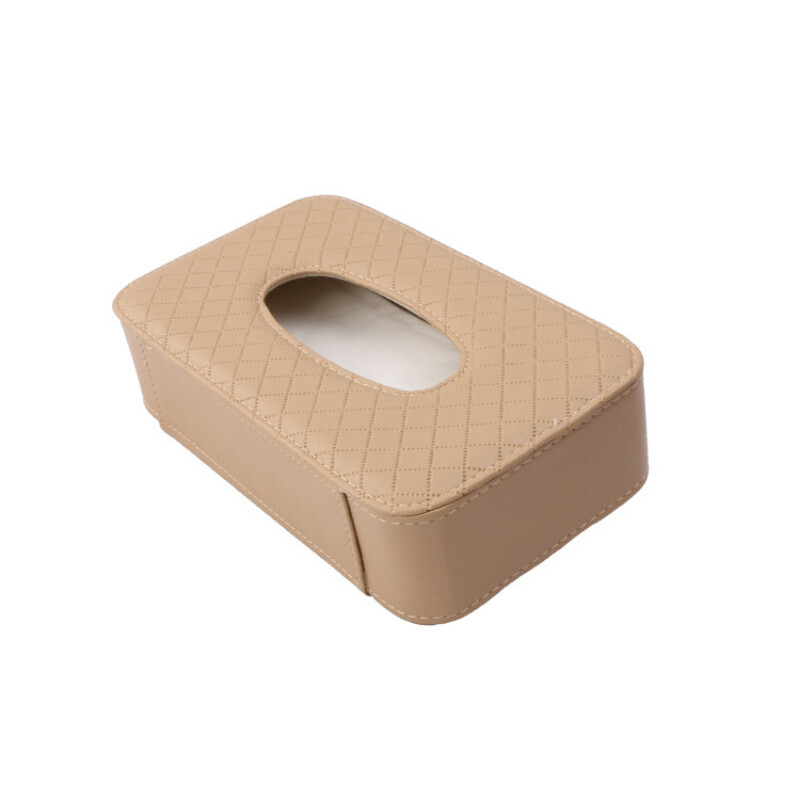 Cutie de șervețele pentru mașină Husă pentru sac de șervețele pentru mașină 21 * 12 * 6,3 CM Materiale de interior Stil curea Scaun Cutie de șervețele pentru spate Capacitate mare