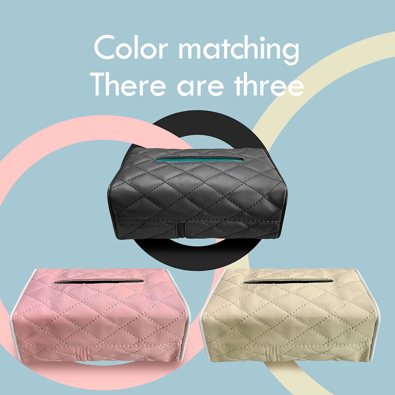 Cutie de șervețele pentru mașină Suport hârtie igienică din piele Scaun din spate Cutie de șervețele Cutie pentru șervețele Suport organizator Suport auto pentru depozitare interioară