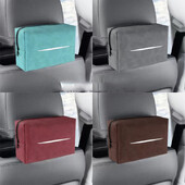 Autós szalvéta rendszerező kék velúr autókendő tartó autós ülés háttámla napellenző kartartó doboz jármű tároló belső dekoráció