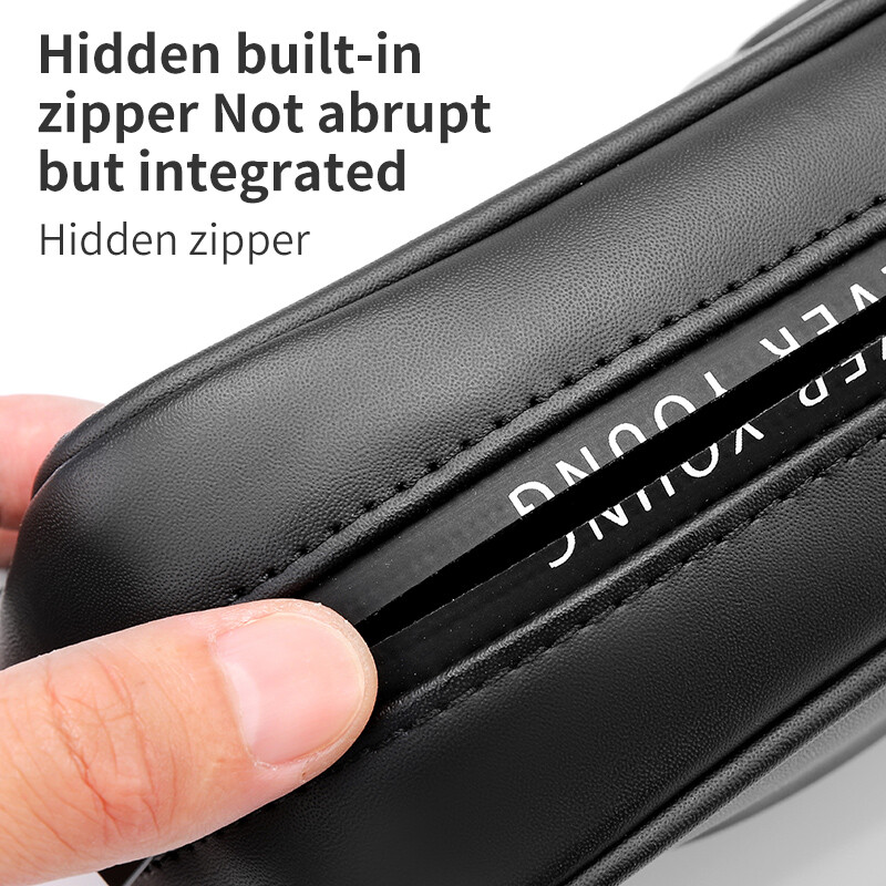 Nauja odinė automobilio servetėlių dėžutė, pakabinama nešiojama porankio sėdynės atlošas nuo saulės skydelio laikiklis Automobilio vidaus saugojimo krepšio dekoravimo priedai