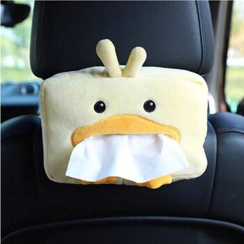 1 τμχ Cute Cartoon Vehicle Tissue Box Λούτρινο δημιουργικό πολυλειτουργικό κουτί χαρτομάντιλου αυτοκινήτου