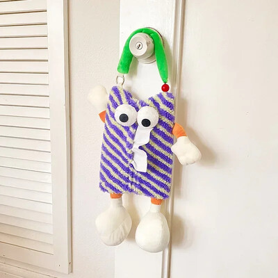 1vnt automobilio pakabinamų audinių dėžutė Animacinio filmo tipas Mielas kūrybingas automobilio sėdynės nugarėlė Kabantis audinių maišelis Biuro svetainės servetėlių dėžutės laikiklis