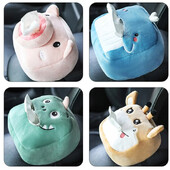 Animaciniai filmai Gyvūnai Automobilinės popierinės dėžutės Automobilinės servetėlės automobilio vidinis porankio dėžutės skydelis nuo saulės siurbimo dėžutė Mielas kūrybingas audinių dėžutės priedas