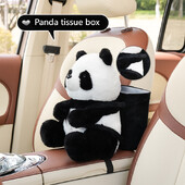 Cutie creativă drăguță pentru șervețele pentru mașină, mașină de câine mincinos de pluș, cu cutie de pompare suspendată, pentru interiorul mașinii de desene animate.