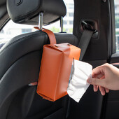 Automašīnas salvešu kaste 2024 jauna uzlabota sensora automašīnas sēdekļa atzveltnes auduma pakarināmā soma automašīnai automašīnā iekarināma papīra kaste