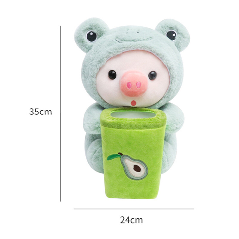 Automobilska kanta za smeće i kutija za papirnate maramice 2 u 1 slatka crtana plišana lutka sa stiliziranim životinjama Torba za pohranu Organizator interijera automobila Džepni pribor