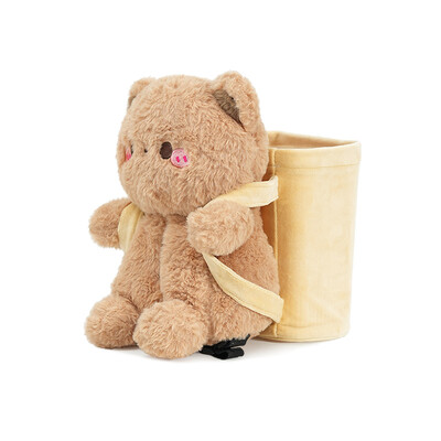 Animacinio filmo miela pliušinė lėlė kapybara mašininio audinio dėžutė šiukšliadėžė Animacinis filmas mielas pliušinis automobilio porankio dėžutė popierinės dėžutės laikymo kibiras