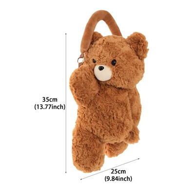 Pliušinis „Panda“ automobilinės servetėlės dėžės laikiklis, mielas animacinių filmų servetėlių dozatorius, pakabinamas popierinis laikiklis ant nugaros, transporto priemonės priedai