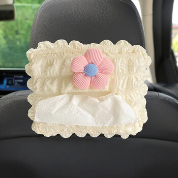 Car Tissue Box Puff Fabric Tissue Box Πλάτη καθίσματος αυτοκινήτου Υποβραχιόνιο Χάρτινο κουτί Τύπος Tissue Bag Αξεσουάρ εσωτερικής διακόσμησης αυτοκινήτου