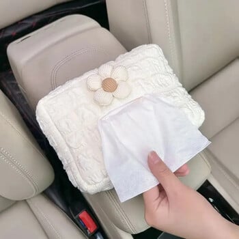 Car Tissue Box Puff Fabric Tissue Box Πλάτη καθίσματος αυτοκινήτου Υποβραχιόνιο Χάρτινο κουτί Τύπος Tissue Bag Αξεσουάρ εσωτερικής διακόσμησης αυτοκινήτου