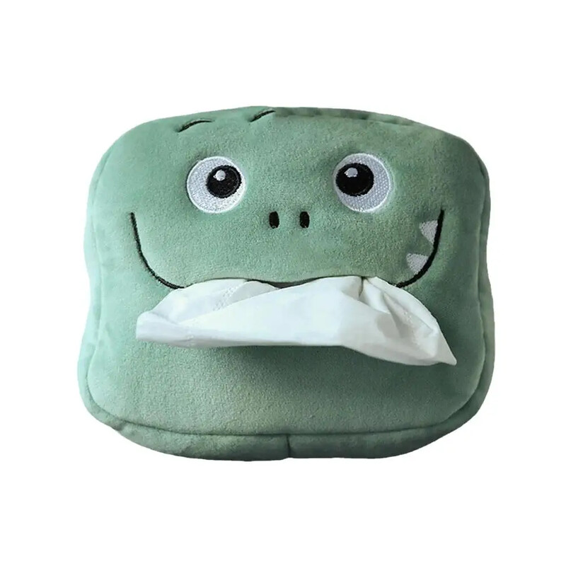 Mielas animacinių filmų automobilio servetėlių dėžutė Universalus automobilių namų kambarys pliušinis laikiklis Gyvūnai Popieriaus laikiklis Popierius Mielas gyvūno dėklo dekoravimas N E1C9