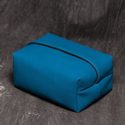 Cutie de șervețele pentru mașină, lucrată manual, material original din piele naturală, buzunar din piele de vacă, geantă de depozitare pentru șervețele, organizator auto, accesorii de interior