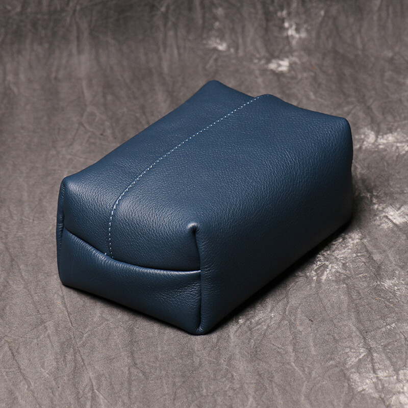 Cutie de șervețele pentru mașină, lucrată manual, material original din piele naturală, buzunar din piele de vacă, geantă de depozitare pentru șervețele, organizator auto, accesorii de interior