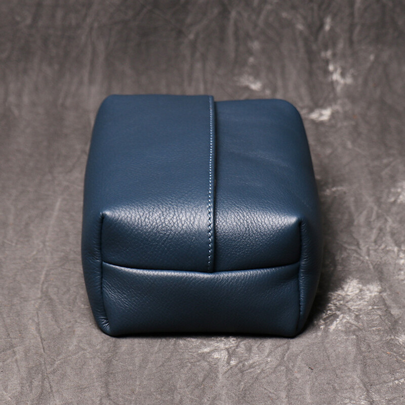 Cutie de șervețele pentru mașină, lucrată manual, material original din piele naturală, buzunar din piele de vacă, geantă de depozitare pentru șervețele, organizator auto, accesorii de interior