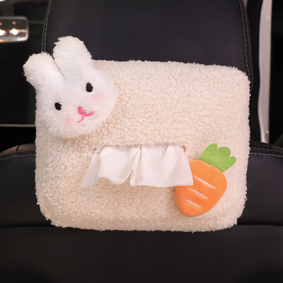 Slatki crtani plišani oblak Cvijeće Kutija za maramice za automobil Viseći držač za ubruse za stražnje sjedalo automobila Naslon za glavu Naslon za ruke Organizator za pohranu papira