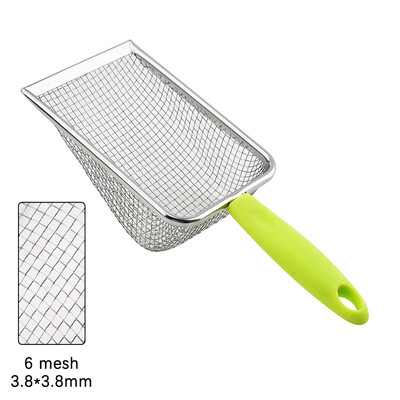 Kačių kraiko kaušelis Metalinis kačių kraiko kastuvas Patogios rankenos kaušelis katėms Tualeto valymo įrankiai Nerūdijančio plieno kačių kastuvas