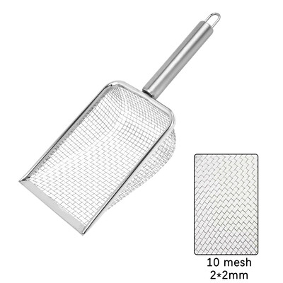 Kačių kraiko kaušelis Metalinis kačių kraiko kastuvas Patogios rankenos kaušelis katėms Tualeto valymo įrankiai Nerūdijančio plieno kačių kastuvas