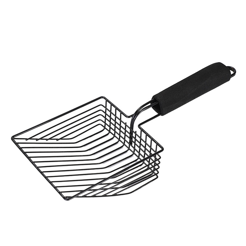 Kačių kraiko kaušelis Metalinis kačių kraiko kastuvas Patogios rankenos kaušelis katėms Tualeto valymo įrankiai Nerūdijančio plieno kačių kastuvas