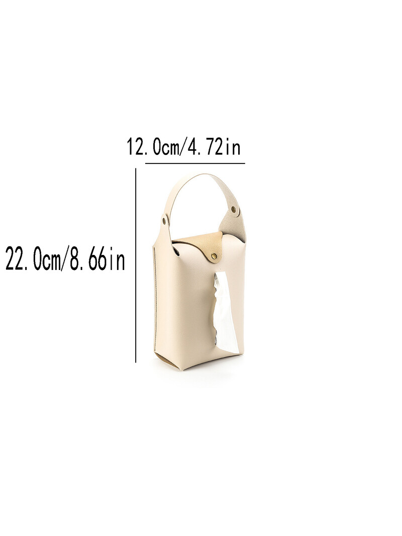 Automobilio servetėlių dėžutės laikiklis Odinis automobilio konsolės porankis servetėlių dėžutė antveidžio nugaros servetėlių dėžutė su laikančiu dirželiu