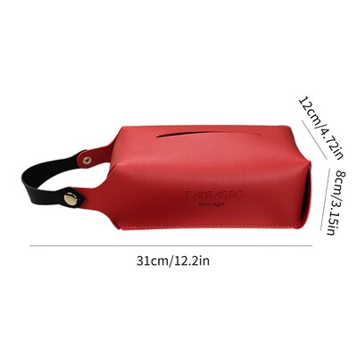 1vnt Prabangus kabančių audinių laikiklio dėklas Pu odos namų automobilinis rankšluostis servetėlių popierius dozatoriaus laikiklis dėžutės dėklas Stalo apdaila