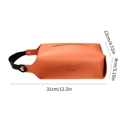 1vnt Prabangus kabančių audinių laikiklio dėklas Pu odos namų automobilinis rankšluostis servetėlių popierius dozatoriaus laikiklis dėžutės dėklas Stalo apdaila