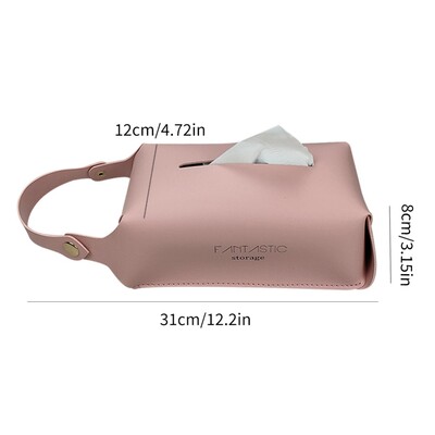 1vnt Prabangus kabančių audinių laikiklio dėklas Pu odos namų automobilinis rankšluostis servetėlių popierius dozatoriaus laikiklis dėžutės dėklas Stalo apdaila