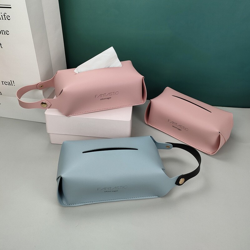 1vnt Prabangus kabančių audinių laikiklio dėklas Pu odos namų automobilinis rankšluostis servetėlių popierius dozatoriaus laikiklis dėžutės dėklas Stalo apdaila