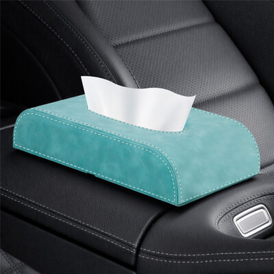 Automašīnas salvešu kastes turētājs viduskonsoles roku balsts salvešu kaste Automašīnas sēdekļa atzveltne roku balsts Taisnstūrveida sūknēšanas papīra kaste