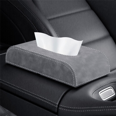 Automašīnas salvešu kastes turētājs viduskonsoles roku balsts salvešu kaste Automašīnas sēdekļa atzveltne roku balsts Taisnstūrveida sūknēšanas papīra kaste