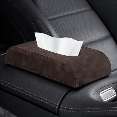 Automašīnas salvešu kastes turētājs viduskonsoles roku balsts salvešu kaste Automašīnas sēdekļa atzveltne roku balsts Taisnstūrveida sūknēšanas papīra kaste