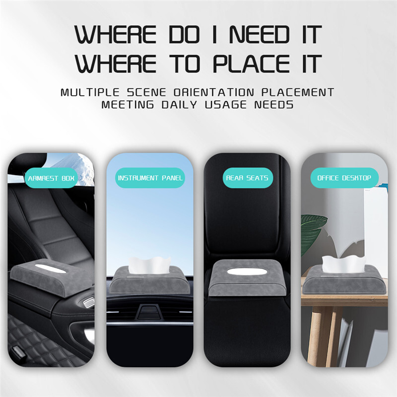 Automašīnas salvešu kastes turētājs viduskonsoles roku balsts salvešu kaste Automašīnas sēdekļa atzveltne roku balsts Taisnstūrveida sūknēšanas papīra kaste