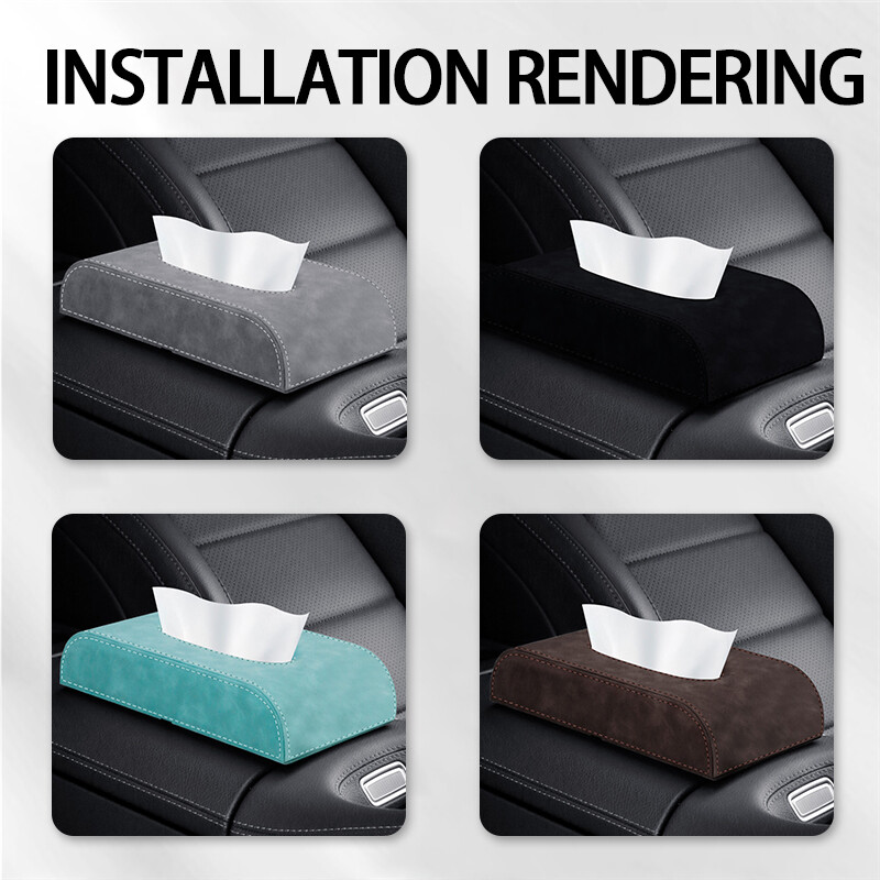 Automašīnas salvešu kastes turētājs viduskonsoles roku balsts salvešu kaste Automašīnas sēdekļa atzveltne roku balsts Taisnstūrveida sūknēšanas papīra kaste