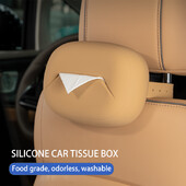 Automobilinė servetėlių dėžė Silikoninė medžiaga Kabinimo ir sėdėjimo stiliai Skydelis nuo saulės Už sėdynės Pamušalas Interjero priedai