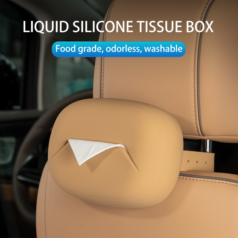Automobilinė servetėlių dėžė Silikoninė medžiaga Kabinimo ir sėdėjimo stiliai Skydelis nuo saulės Už sėdynės Pamušalas Interjero priedai