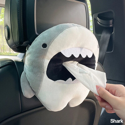 Kreslená roztomilá krabička na vreckovky do auta, kreatívny závesný typ do auta, kryt zásuvky, lakťová opierka na autosedačku, vrecko na vreckovky, kreslené roztomilé auto