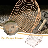 2024 Caca pentru animale de companie Lopata cu aderenta confortabila Lopata pentru asternut pentru pisici Suprafata pentru pisici Scooper pentru pisici Inoxidabil Litier sporit Otel U1U8