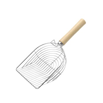 2024 Pet Poops Shovel Comfortable Grip Litter Shovel Cat Supples Surface Cat Scooper από ανοξείδωτο αυξημένο ατσάλι απορριμμάτων U1U8